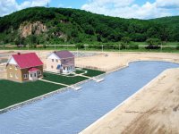 Вид с воздуха поселок Венеция