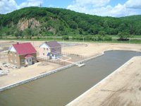 строительство коттеджного поселка Венеция июнь 2009