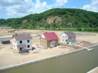 строительство коттеджного поселка Венеция июнь 2009