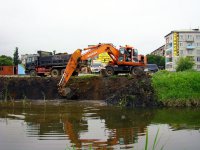 Земляные работы на реке "Каменка"