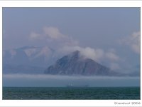 Совка "Сестра", вид с моря