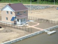 строительство коттеджного поселка Венеция июнь 2009